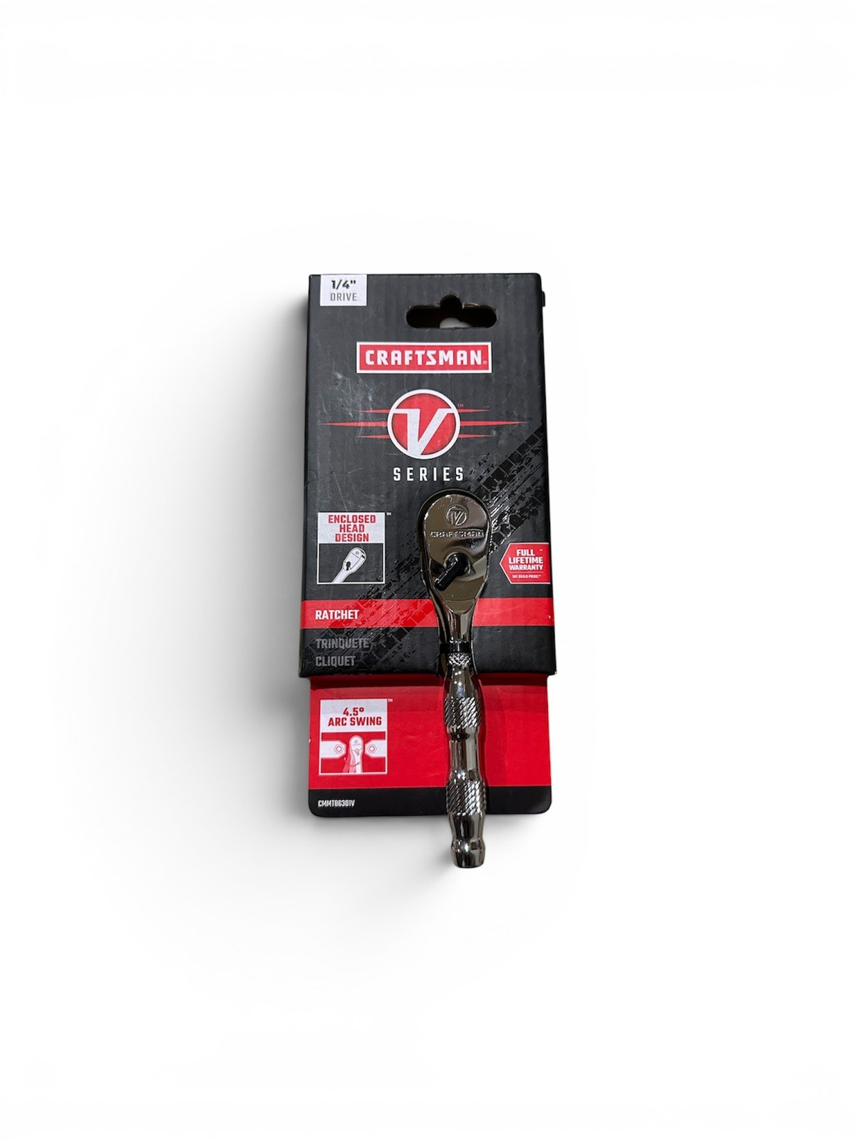 Craftsman V-Series CMMT86301V Stubby 1/4” Drive Ratchet New Fast Free Shipping