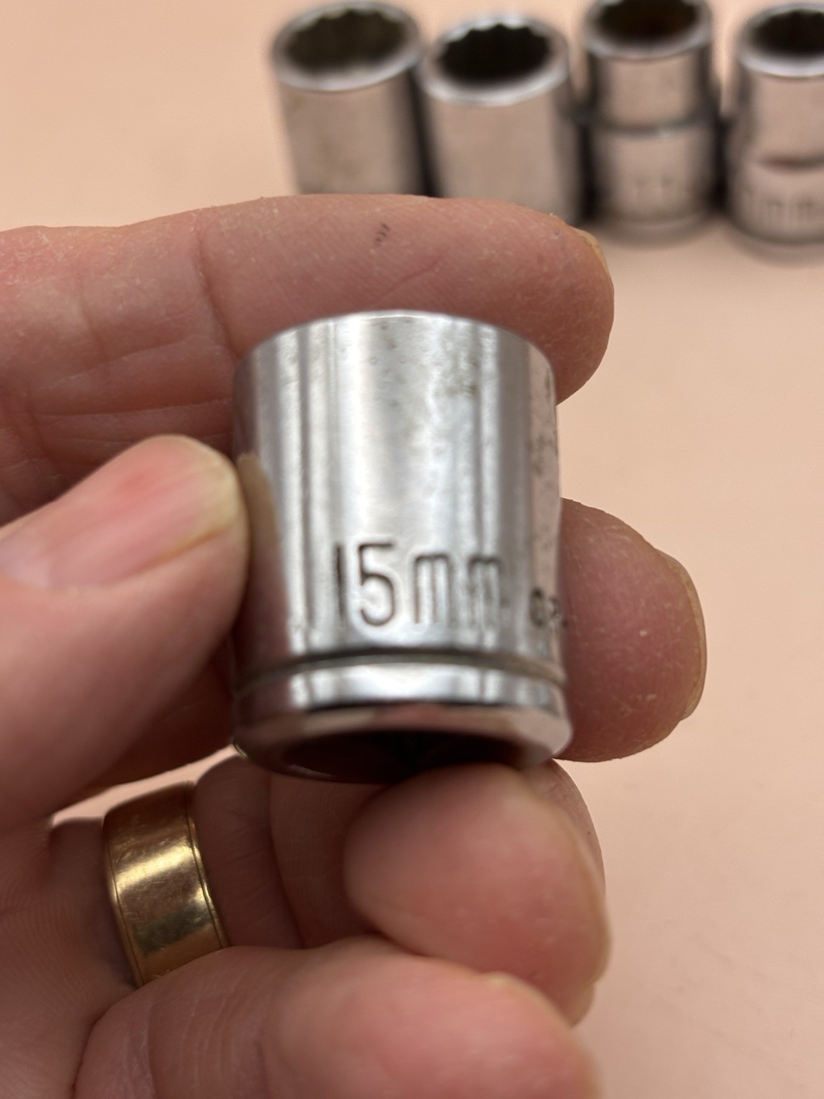 3/8 inch drive assorted metric sockets lot of 10