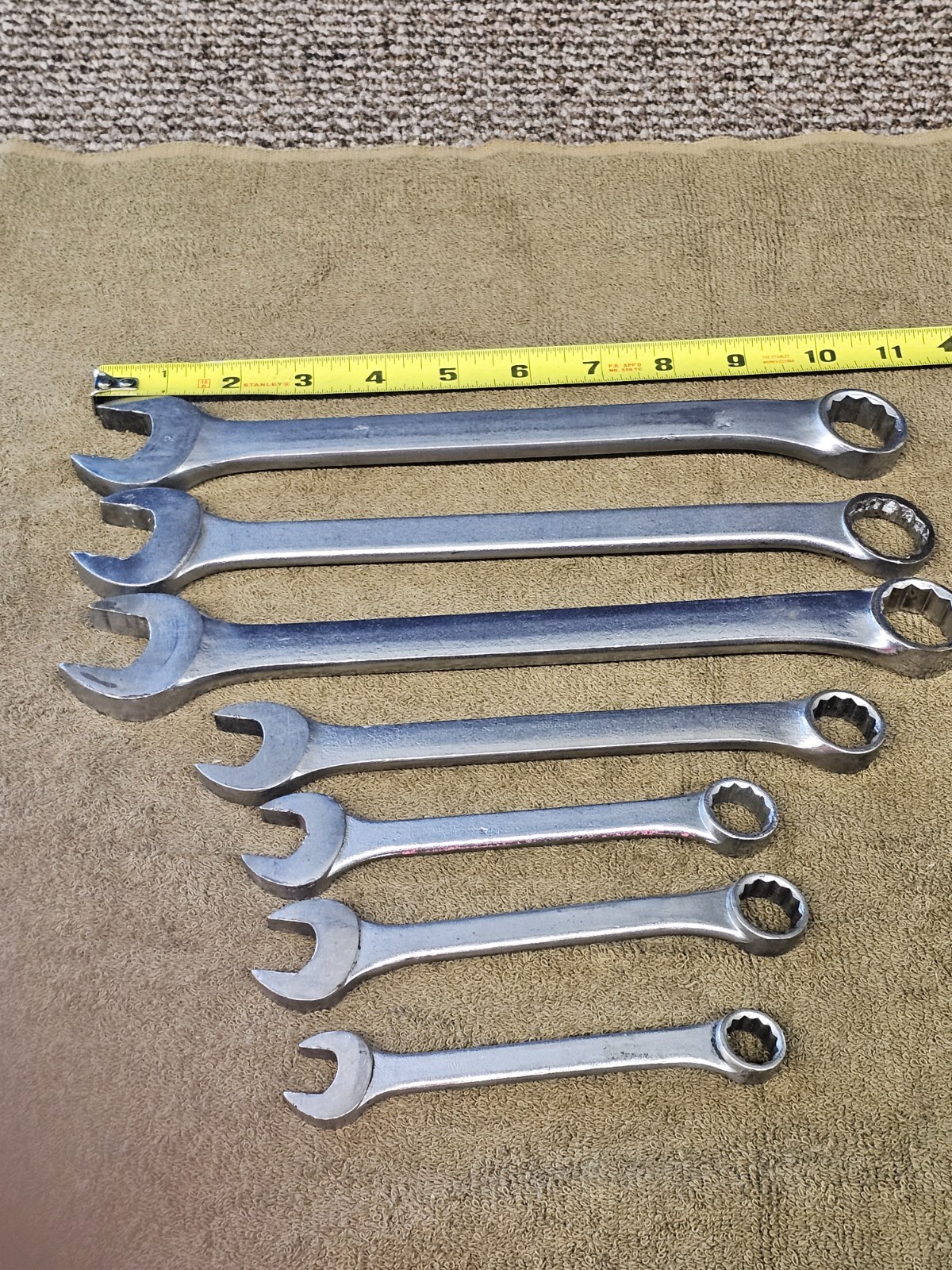 7 Action Combination Wrench Set Sae 7/8 11/16 5/8 1/2 34028 2028A 34122 2020 USA