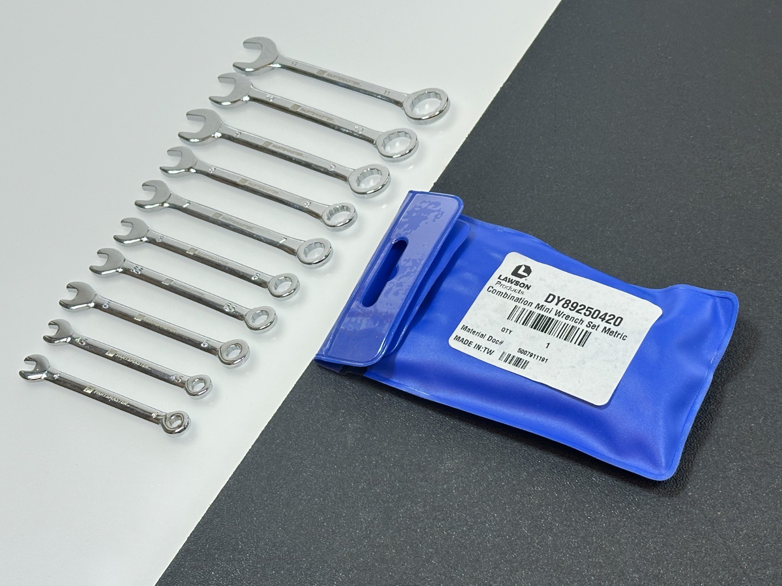 LAWSON Tools DY89250420 9pc Ignition Metric 4mm-11mm Mini Combination Wrench Set
