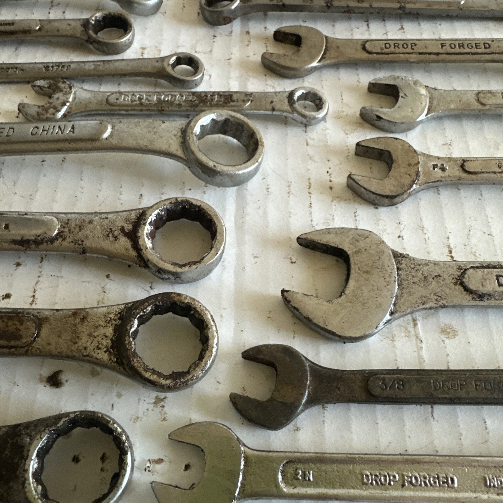 24 combination wrenches standard OPEN / BOXED ends DOUBLES Tatools Durabuilt vgc