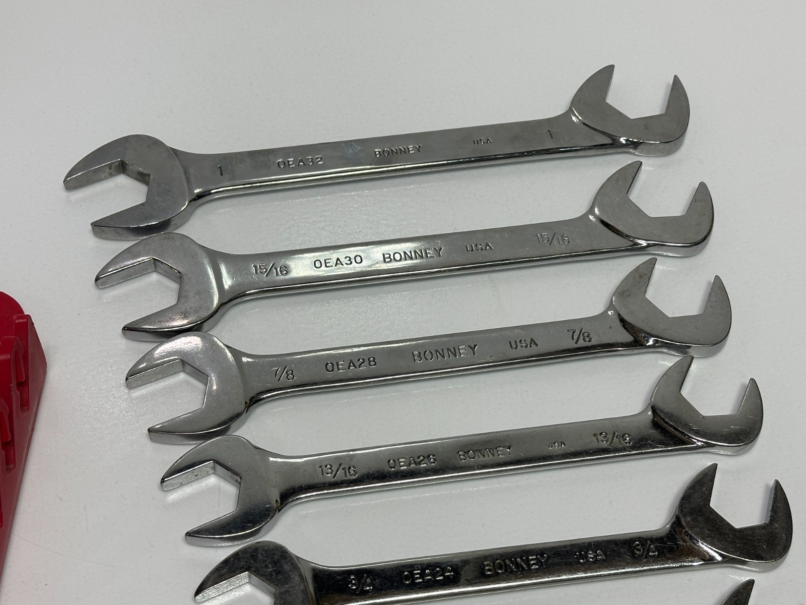 🇺🇸 Bonney Tools USA B80748 11pc SAE 3/8″-1″ Four Way Angle Open-End Wrench Set