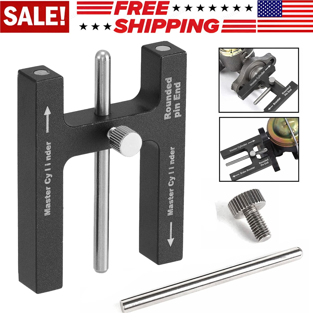 Power Brake Booster Master Cylinder Push Rod Adjustment Brake Measuring Tool