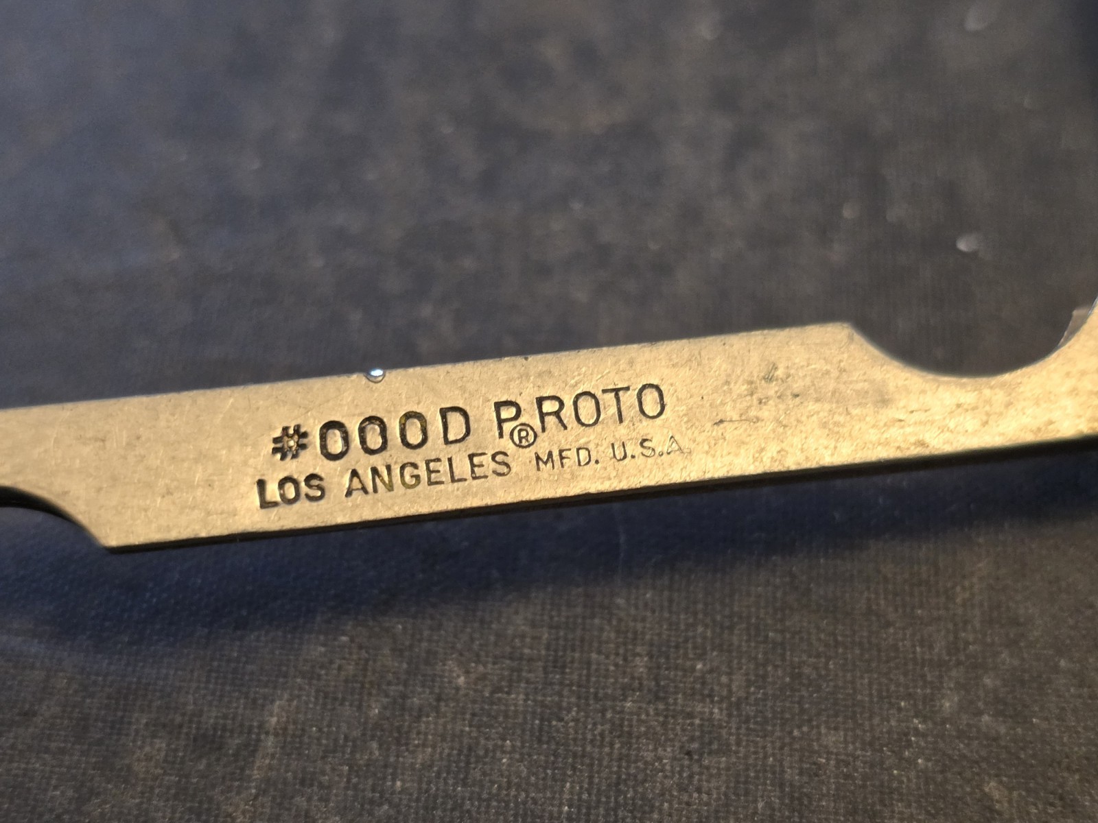 Vintage Proto #000D Los Angeles Feeler Gauge 10 Blade