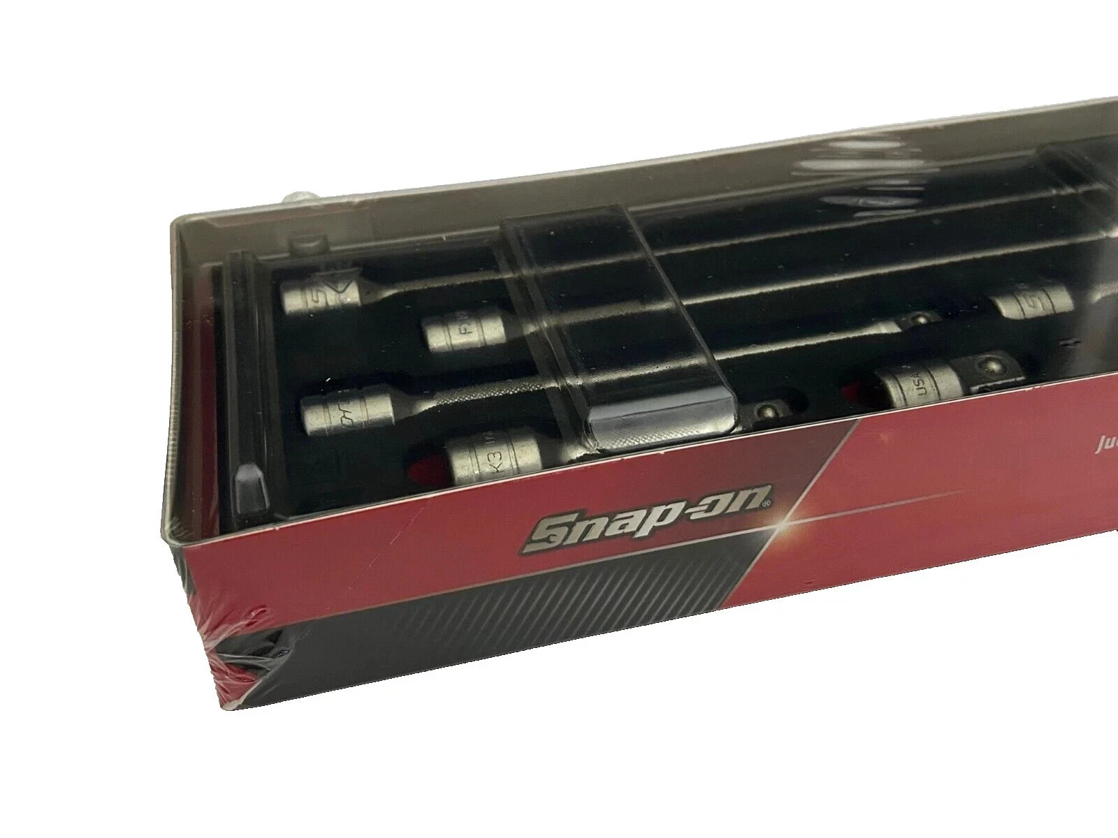 Snap-on Tools RED 9pc 3/8 Drive Extension Adaptor Foam Kit Set 209AFXAFR USA NEW