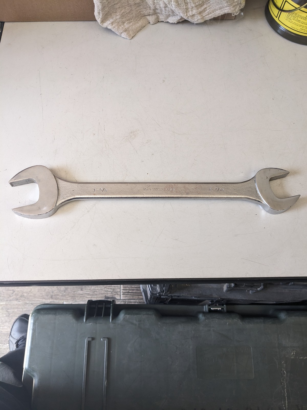 Martin 1-5/8″ and 1-7/16″ inch Double Open End Wrench 1041 USA MADE – Excellent