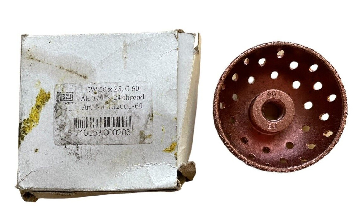 Copper Contour Wheel B&J Rocket – CW50 x 25,G60, AH3/8”x24 Thread – 132001-60
