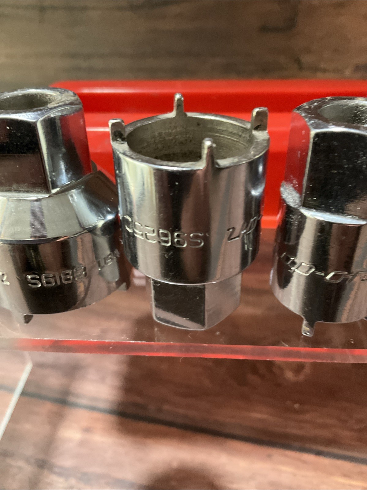 Snap-on 2006ANT 6 Pc Vehicle Antenna Nut Socket Set Chrome USA Rare EXCELLENT