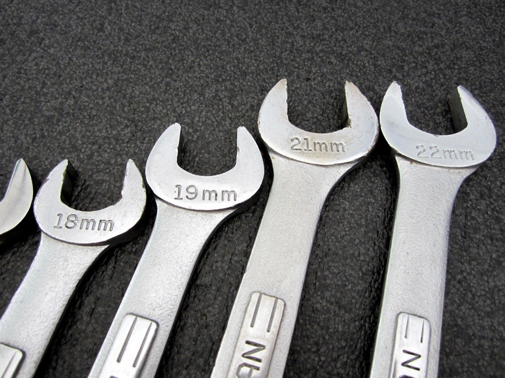 Vintage Craftsman 12pc Metric Combination Wrench Set 10 to 22 Made in USA