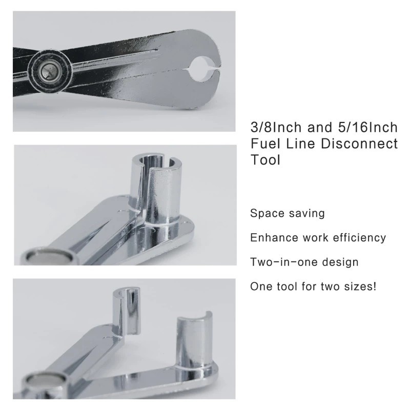 Fuel Line Disconnect Tool 3/8 5/16 Zinc Alloy Quick Release.