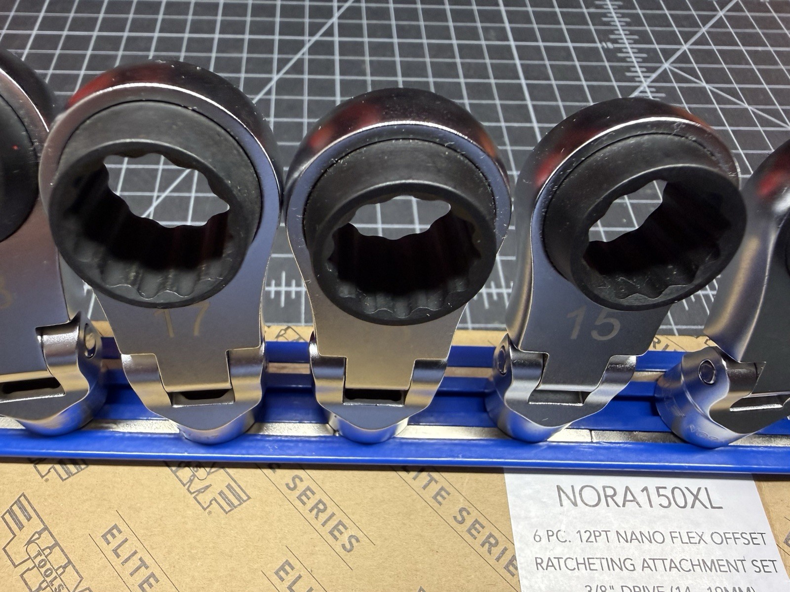 VIM Tools 12 Piece Flex Head 12 point- 8mm-19mm (Nora150 + Nora150XL) On Magrail
