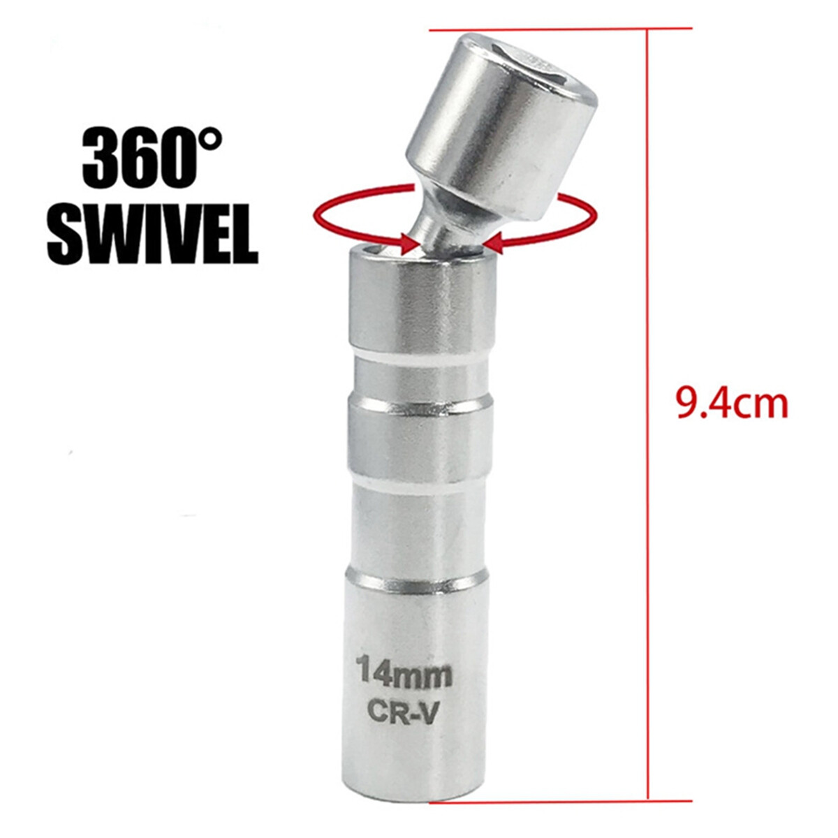14mm 12 Point Thin walled Swivel Spark Plug Socket For BMW