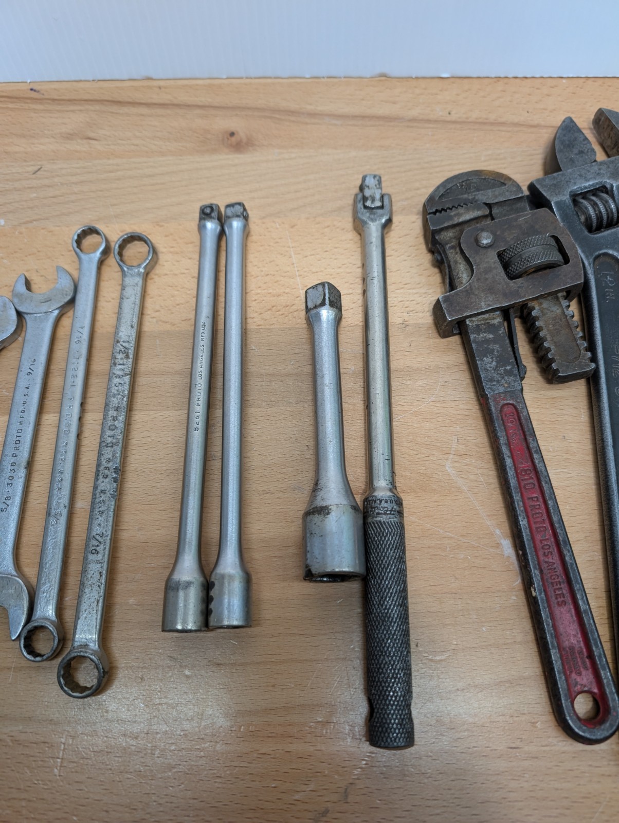 Assorted PROTO USA Sockets And Tools 7lbs 10oz Of Vintage Tools