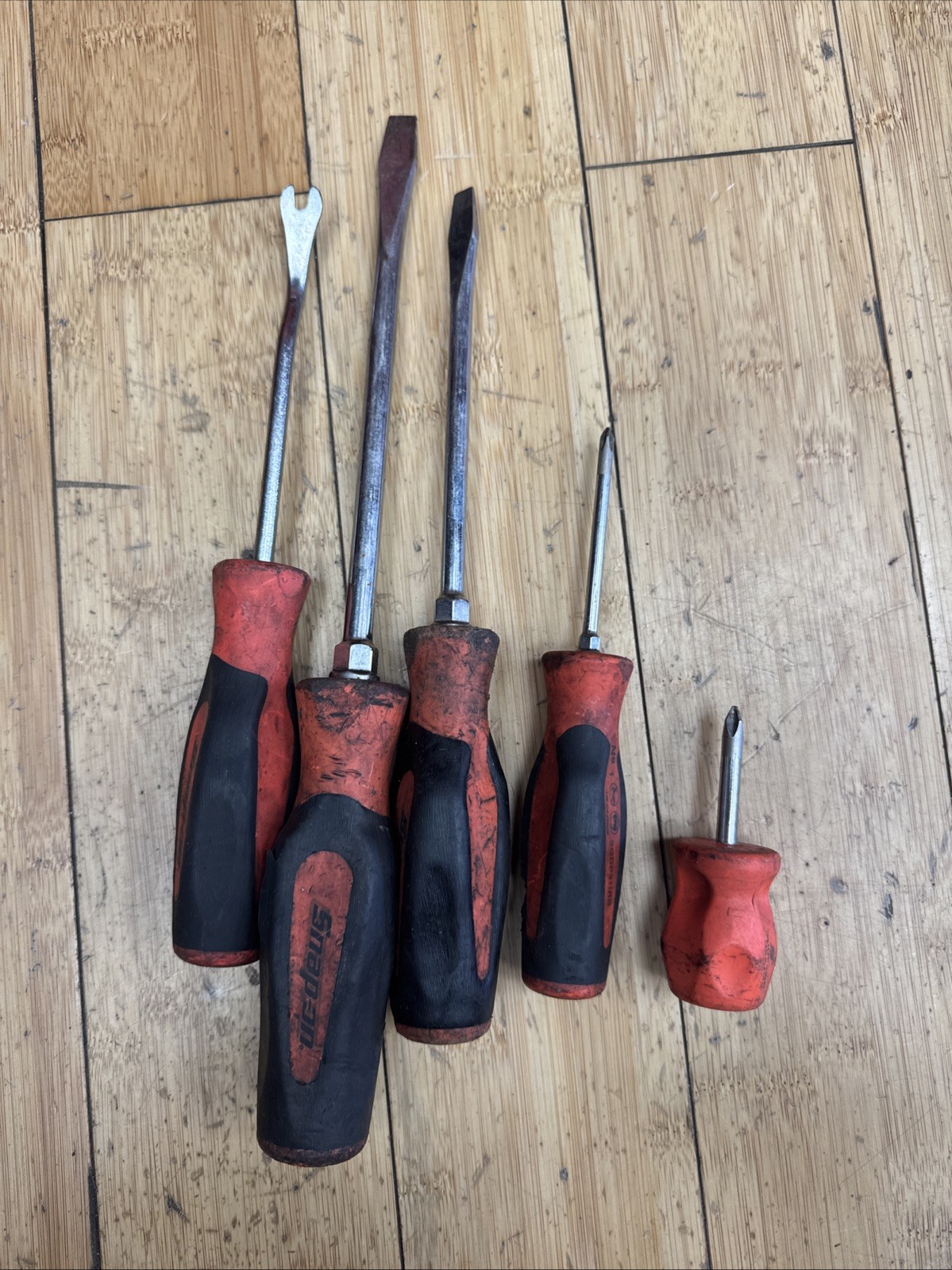 Snap-on Orange 5-Pc Instinct Hard Grip Phillips Flathead Screwdriver