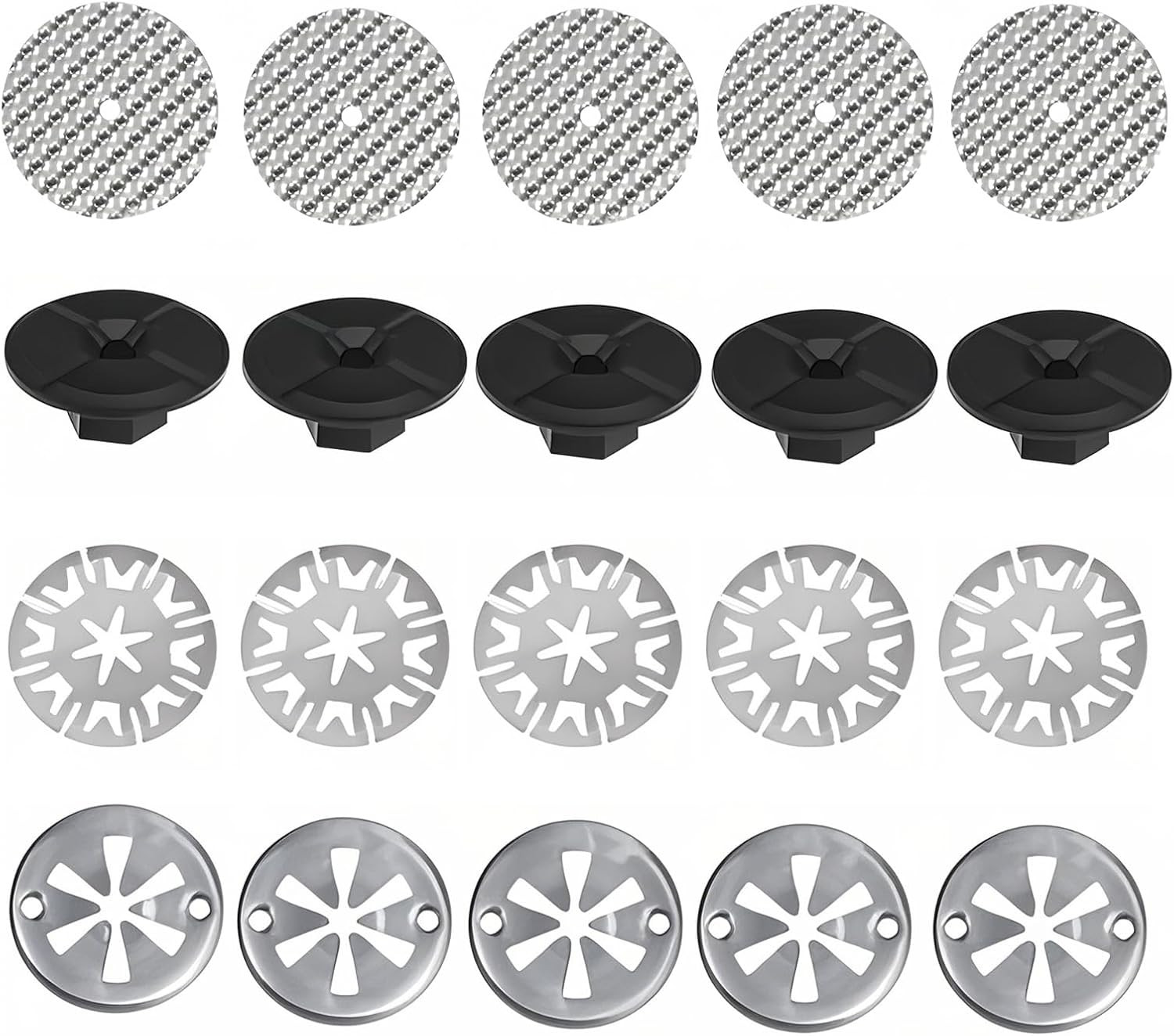20 Pieces Heat Shield Repair Kit, Manganese Steel Car Exhaust Shield Repair Kit
