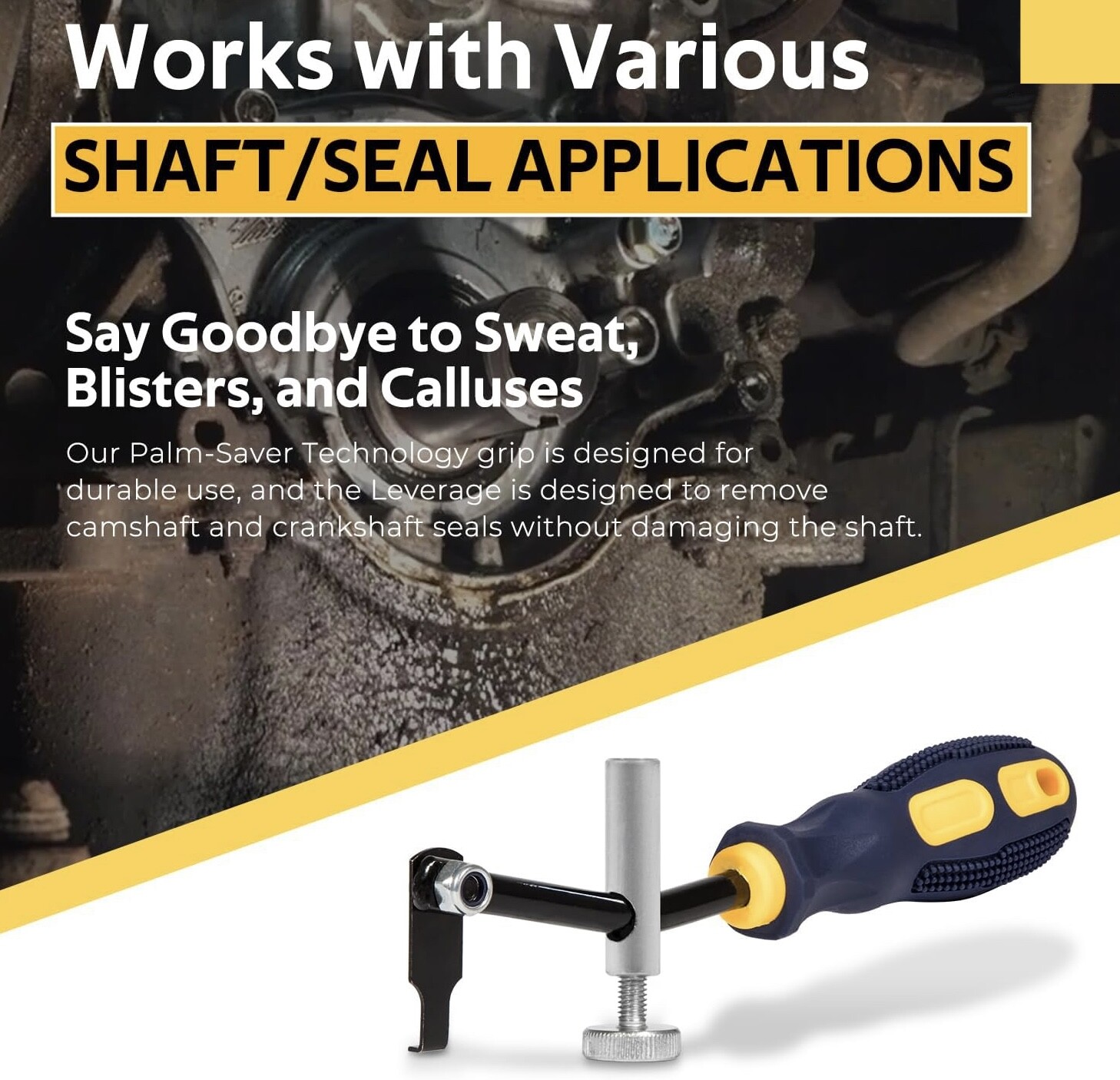 58430 Shaft Type Seal Puller Removes Cam Shaft Crank Shaft Seal Auto Repair Tool