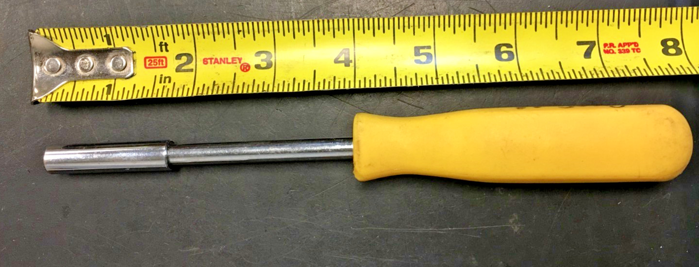 1/4″ DRIVE, 6 Point Hard Handle Nut Driver, 7.5″ LONG