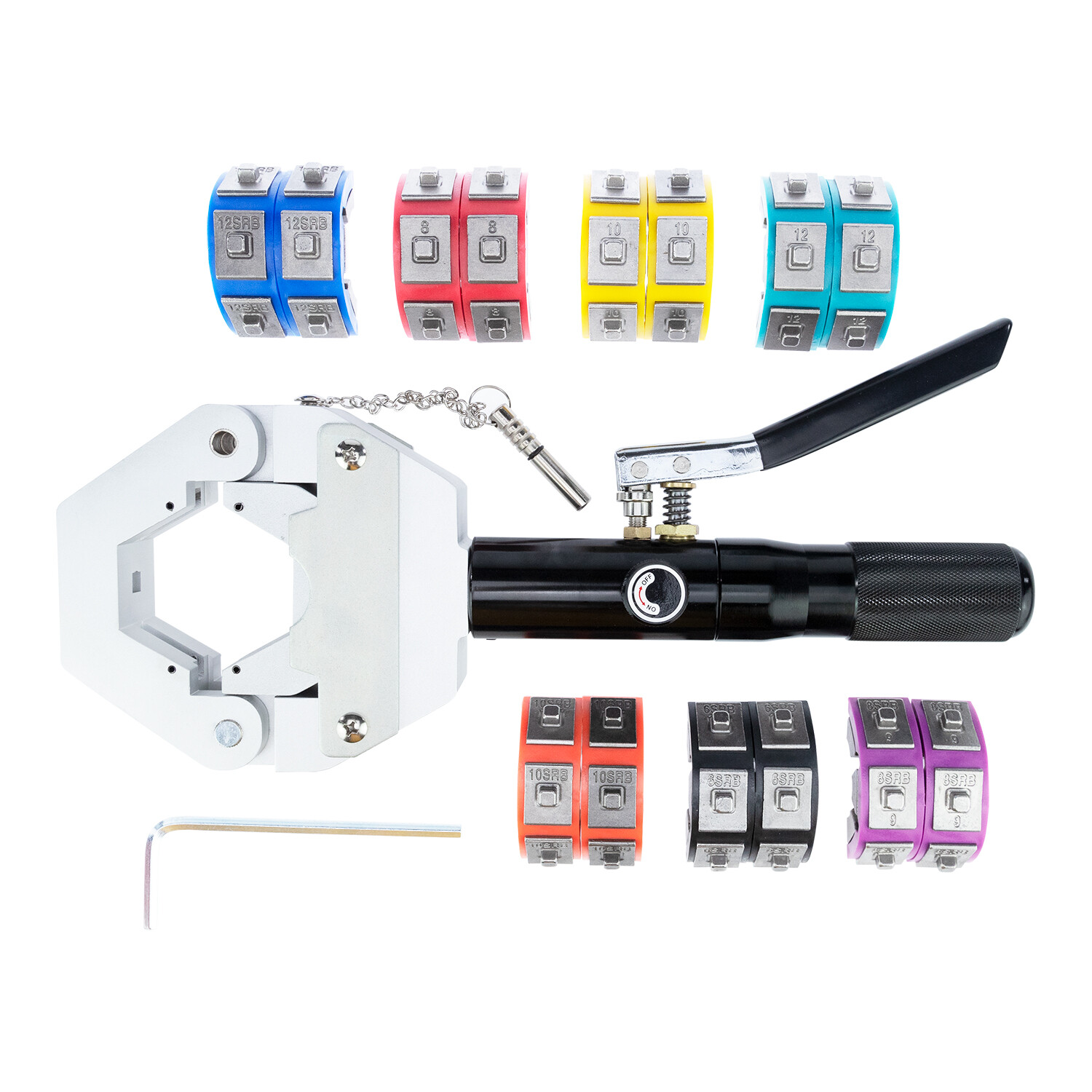 NEW A/C AIR CONDITIONING HOSE REPAIR HYDRAULIC CRIMP TOOL SET