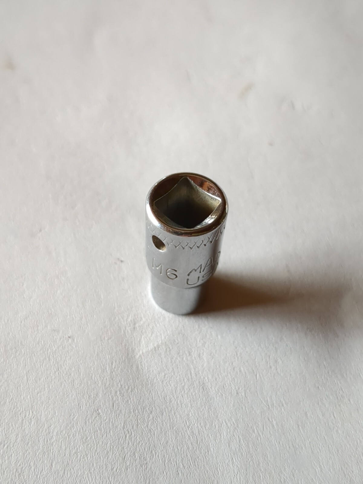 MAC M6 6MM 1/4dr. chrome 6pt.shallow socket USA