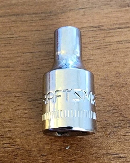 Craftsman 4mm Socket 6 Point 1/4″ Drive Z-AL 45907 Easy Read Stamped And Etched