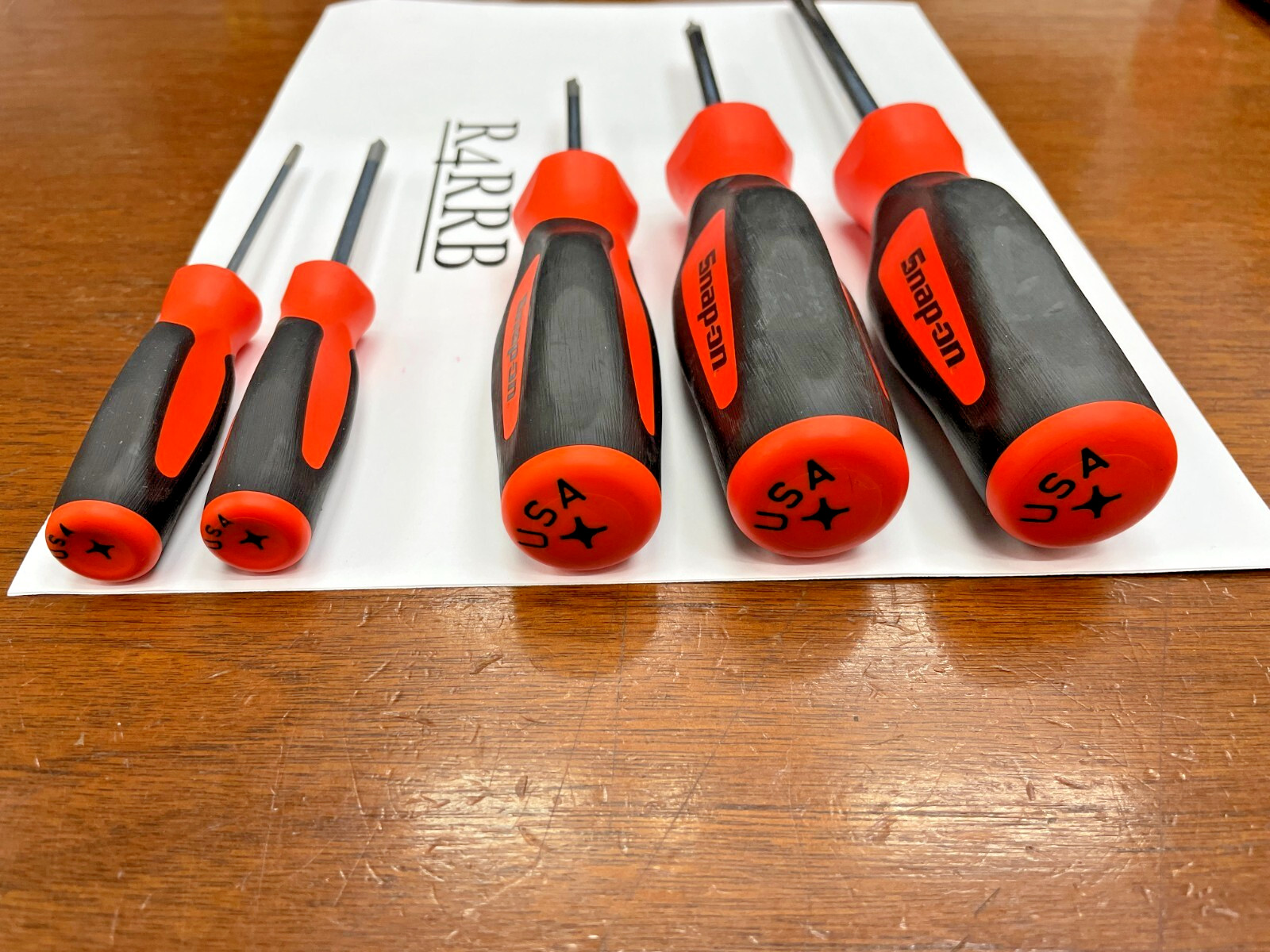 Snap-on Tools NEW 5pc ORANGE Soft Grip ALL PHILLIPS TIP Screwdriver Set SGDP50BO