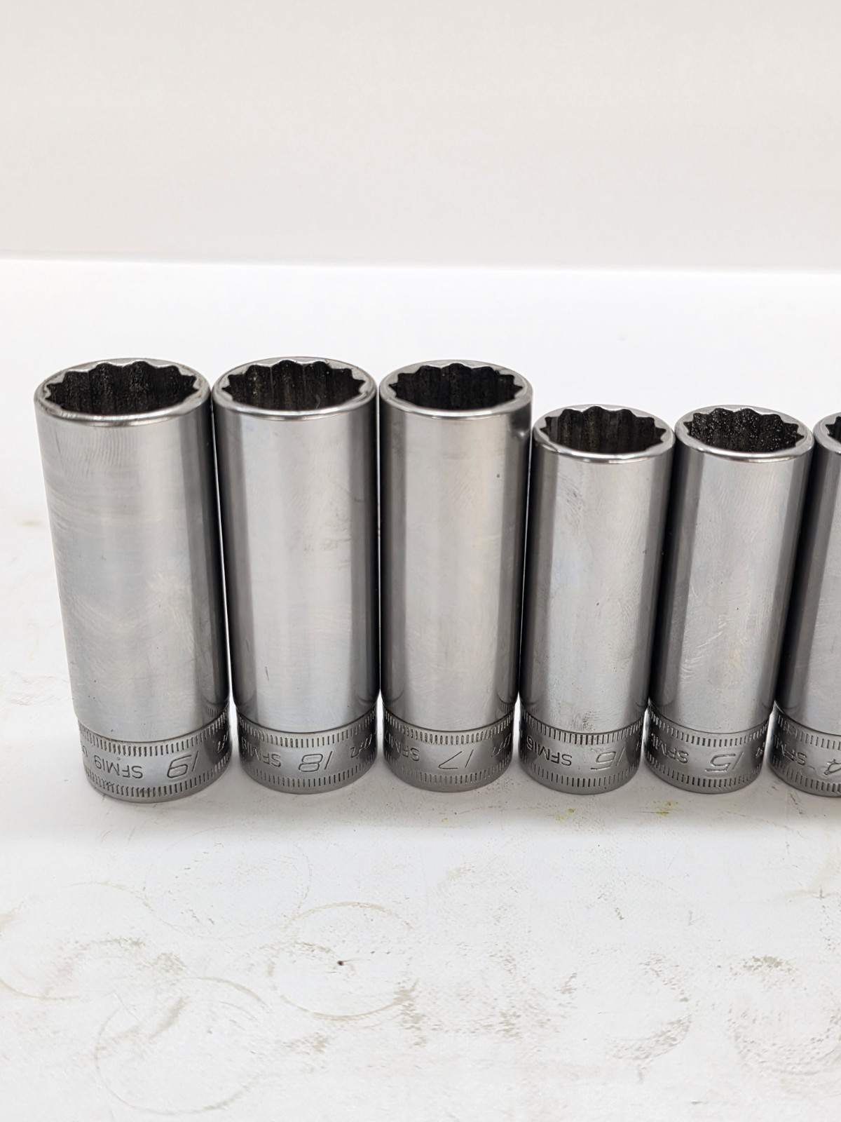 Snap-on Tools Metric 12pt Deep Socket Set 8-19mm 212SFMY