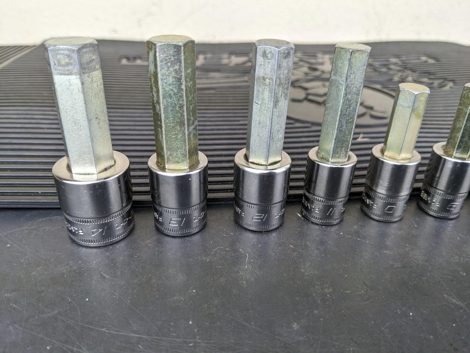 #be222 Snap-On 11pc Metric Hex Allen Socket Set 3/8″ Drive 4mm to 14mm 211EFAMY