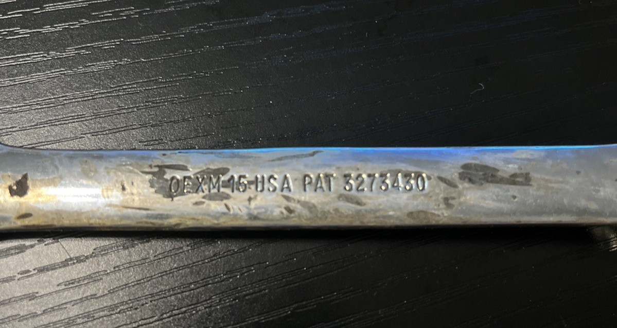 Snap-On Tools 15mm 12 Point Short Combination Wrench OEXM15 USA SEE ALL PICTURES
