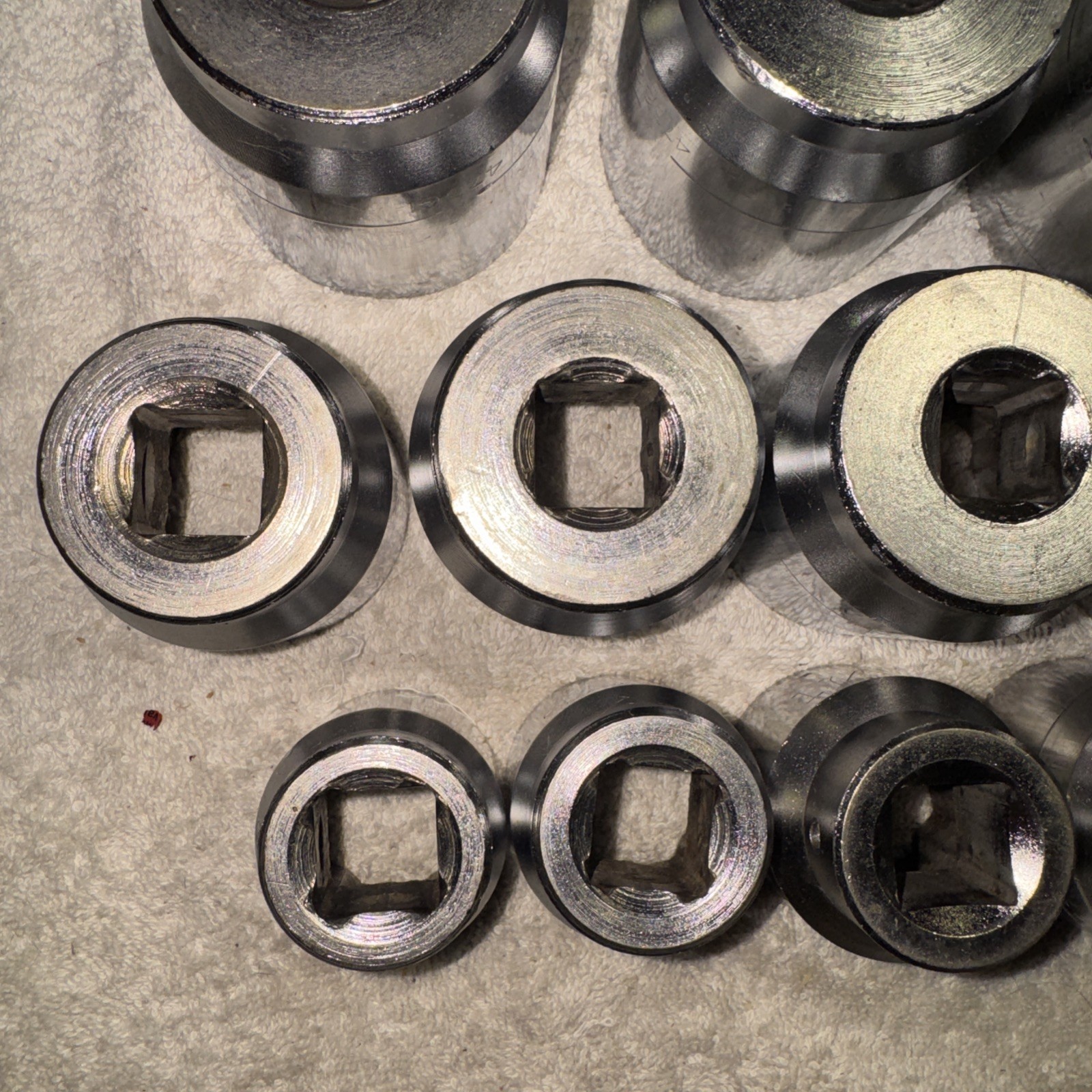 LARGE Craftsman 3/8 Drive Std Socket Lot Point 12 Pieces 1 5/16” – 2 3/8” CLEAN