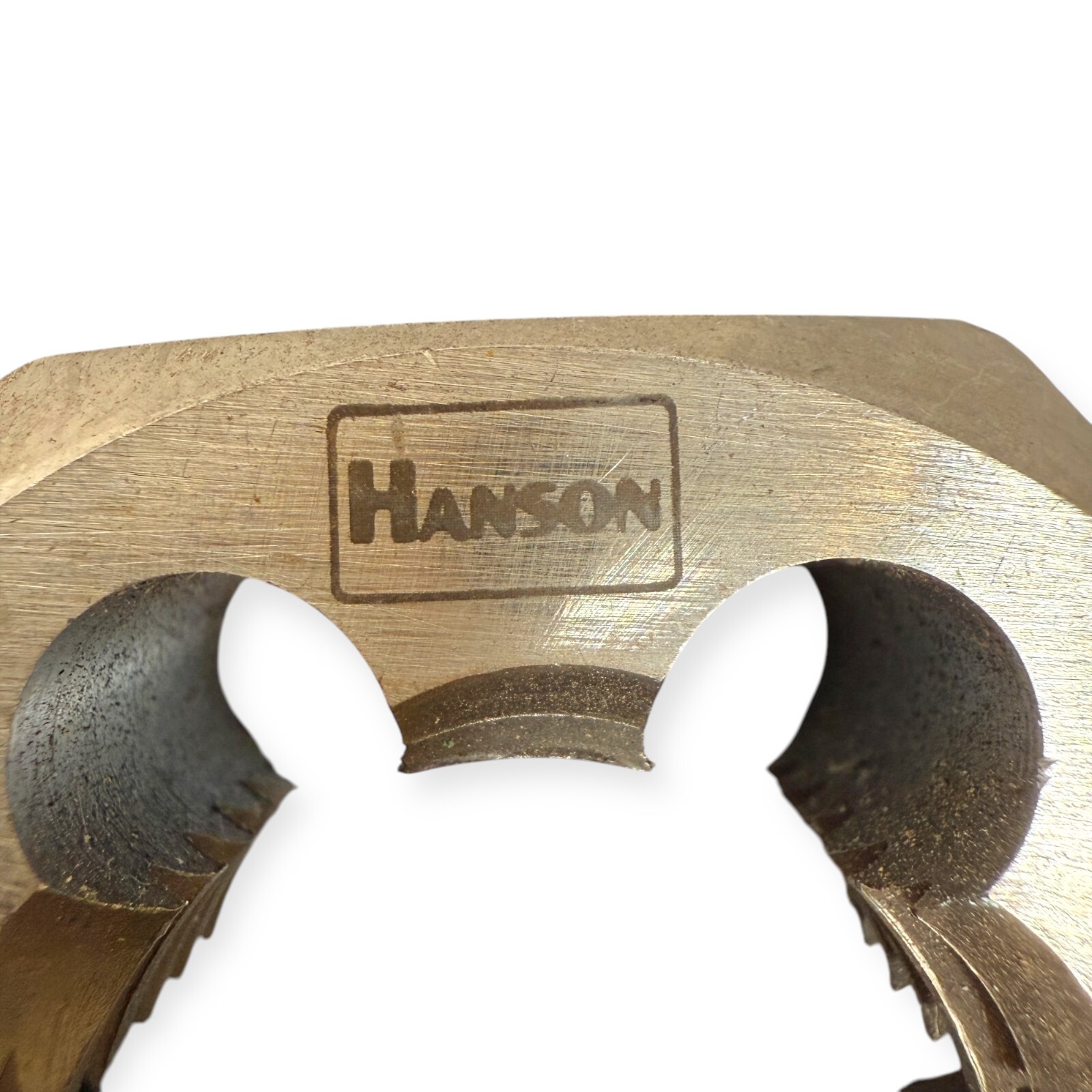Hanson 1-1/2-6 NC x 2.5 in Rethread Hex Die Carbon Steel RH Made in USA