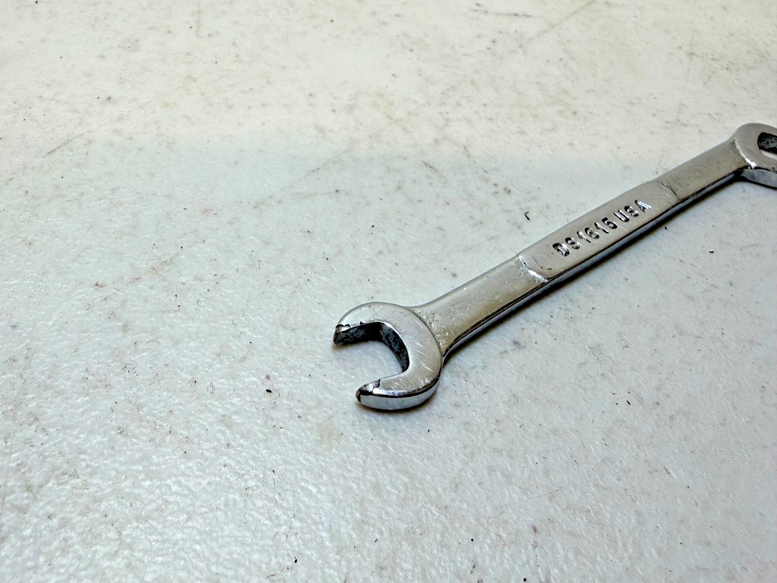 Snap On DS1615 1/4″ & 15/64″ SAE Open End Ignition Wrench Used Free Shipping