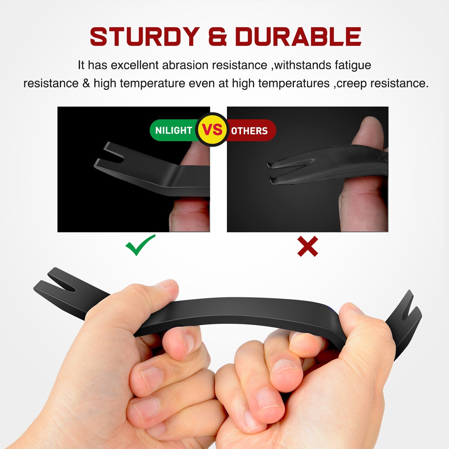 Nilight 8PCS Auto Trim Removal Tool Kit No-Scratch Removal Tool Kit