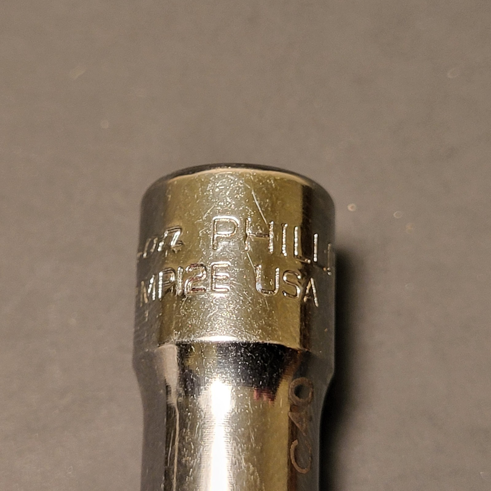 Snap On #1 phillips socket 1/4” drive tmp12e USA has box numbers