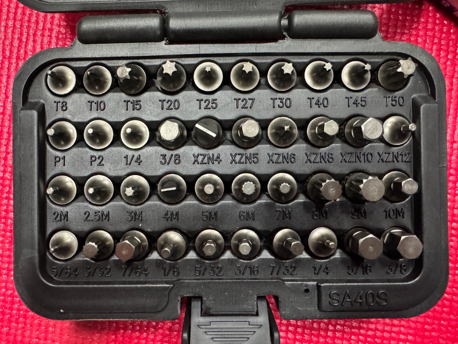 Matco 40 Piece 1/4” Drive Stubby Driver Set SA40S