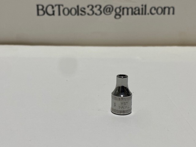 Snap-On TMM4 1/4″ Drive 6-Point Metric 4 mm Flank Drive® Shallow Socket