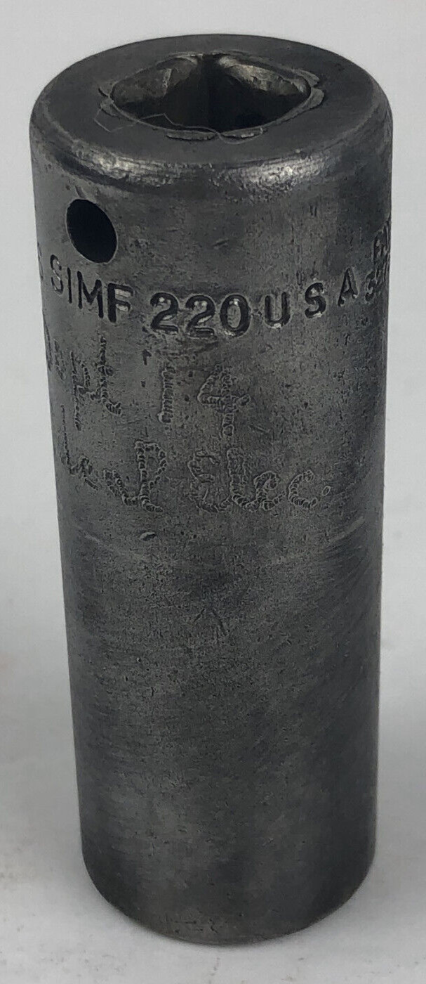 Snap-on Tools 3/8″ Drive 11/16″ 6pt Deep Impact Socket SIMF220 Made In USA