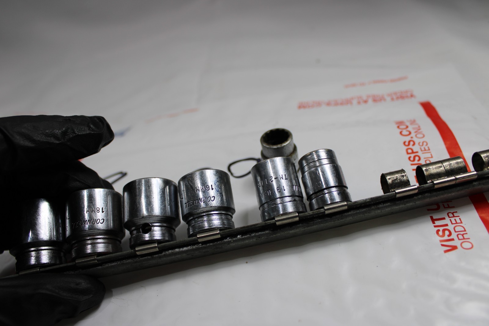 Cornwell 3/8 Drive 6 Point Chrome Metric Socket Set 10mm-19mm