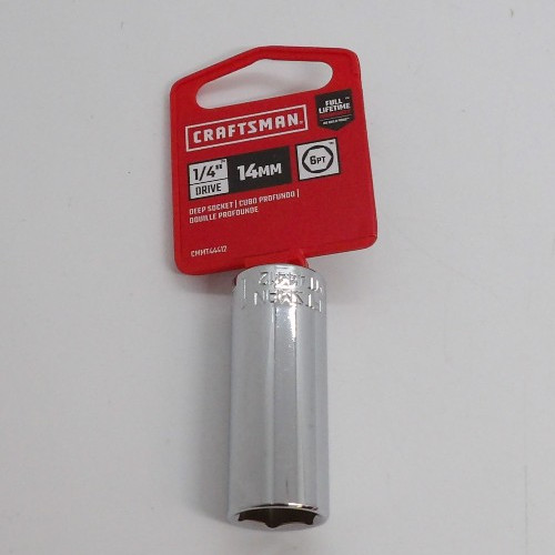 Craftsman Socket Set of 6 (2) 4mm, 6mm, 9mm, 11mm, 14mm & 7/32″ 1/4″ drive