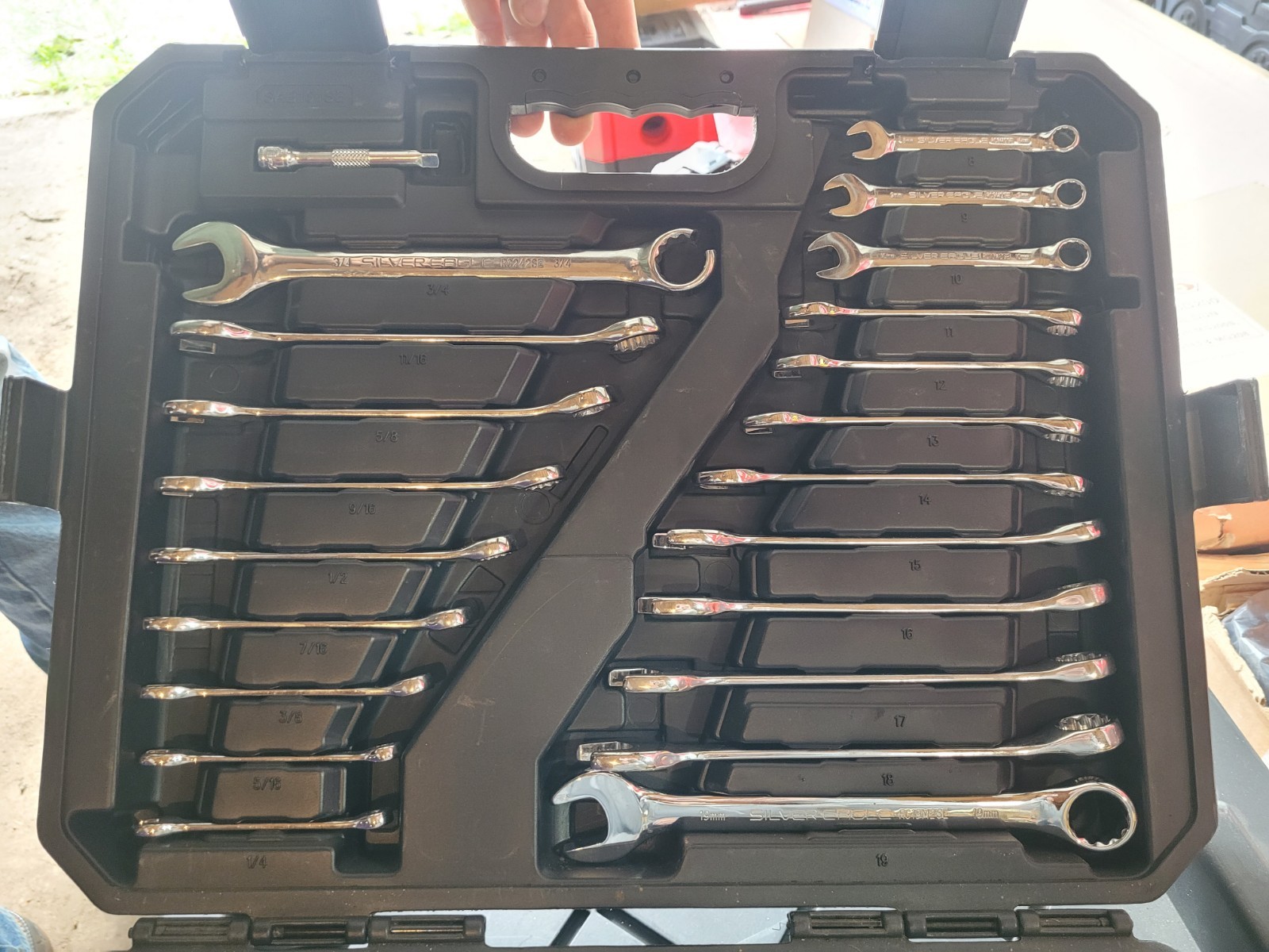 Silver Eagle Socket and Wrench Set with Hard Carrying Case