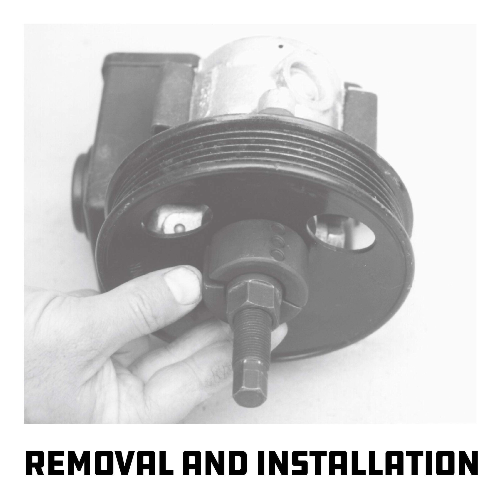 Powerbuilt Power Steering and Alternator Pulley Remove and Install Tool Set,