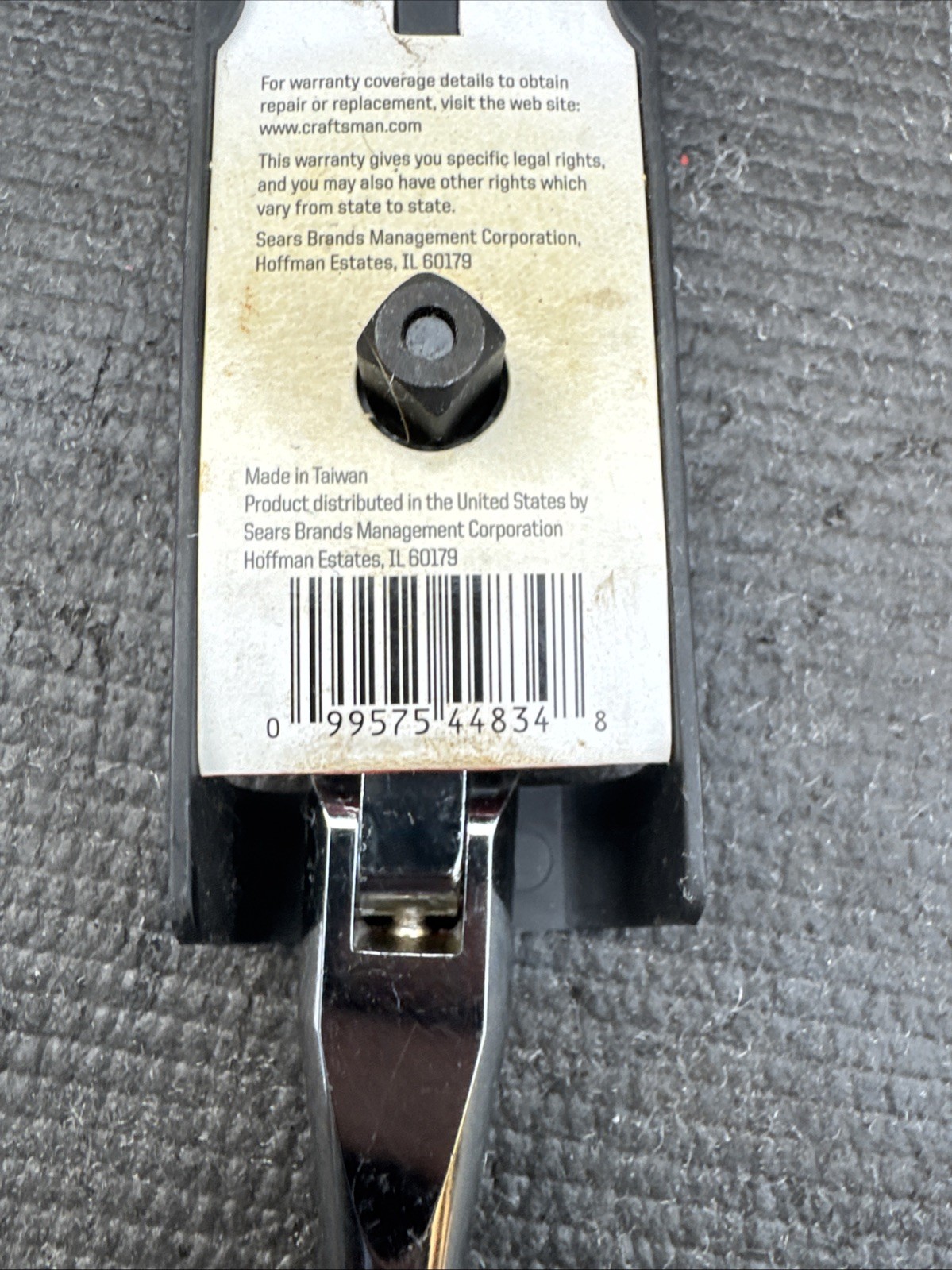 Sears Craftsman Nos 3/8” Drive Stubby Flex Head Ratchet 44834 Full Polish Import