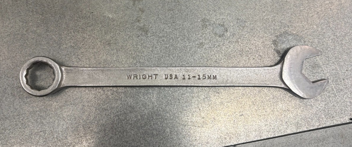 WRIGHT METRIC COMBINATION WRENCH SET OF 8 *USA MADE* 9MM-19MM