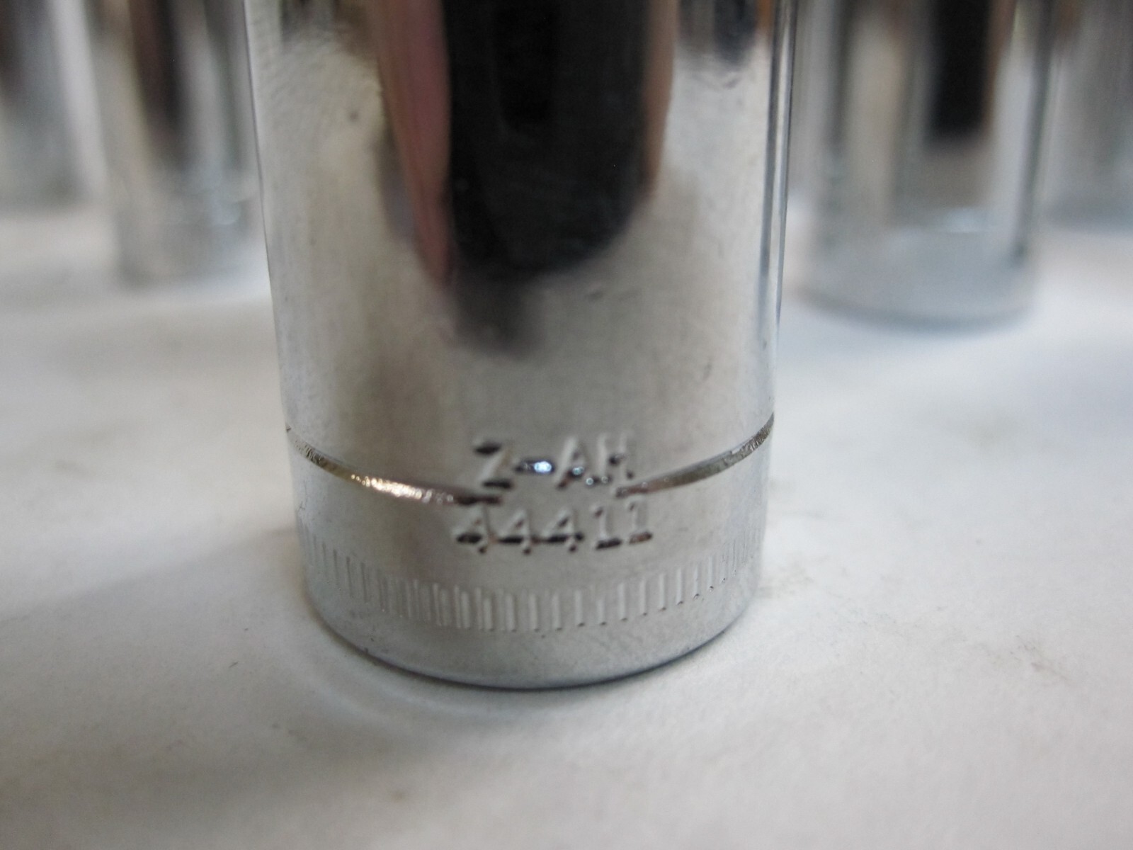 11 Chrome Craftsman 6 point quarter inch deep sockets Z-AH 13mm, 9mm 10mm, 7mm