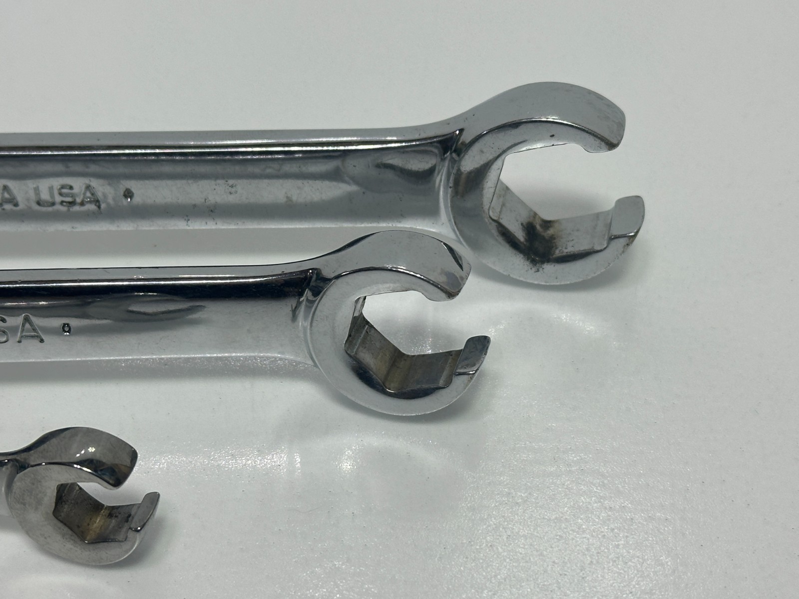 🇺🇸Snap-On USA 3pc SAE Flare Nut Line Wrench Lot RXFS24226A RXFS2022B RXFS1214B