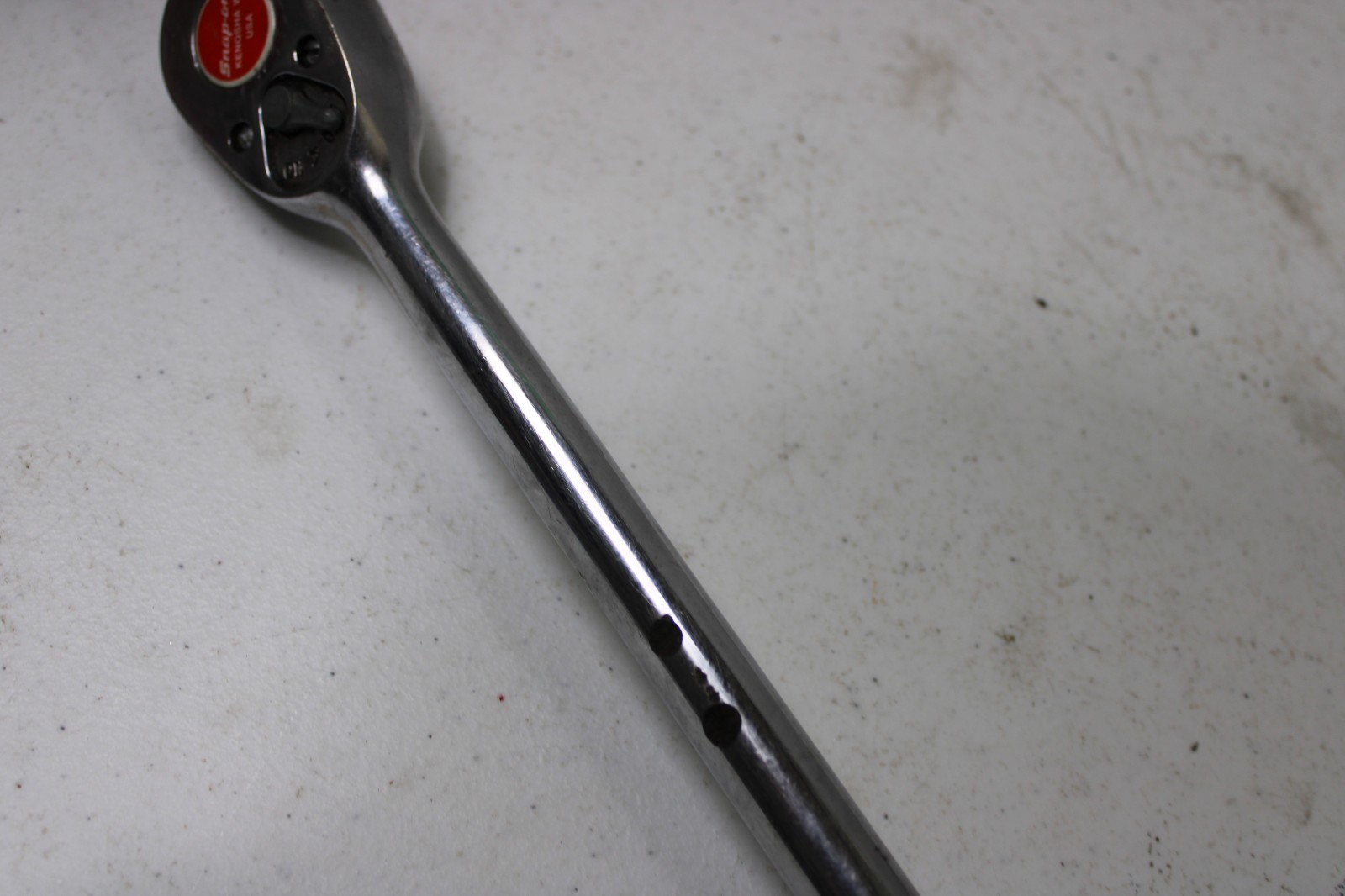 Snap-On 1/2” DR 15″ Long Standard Handle Chrome Ratchet SL715