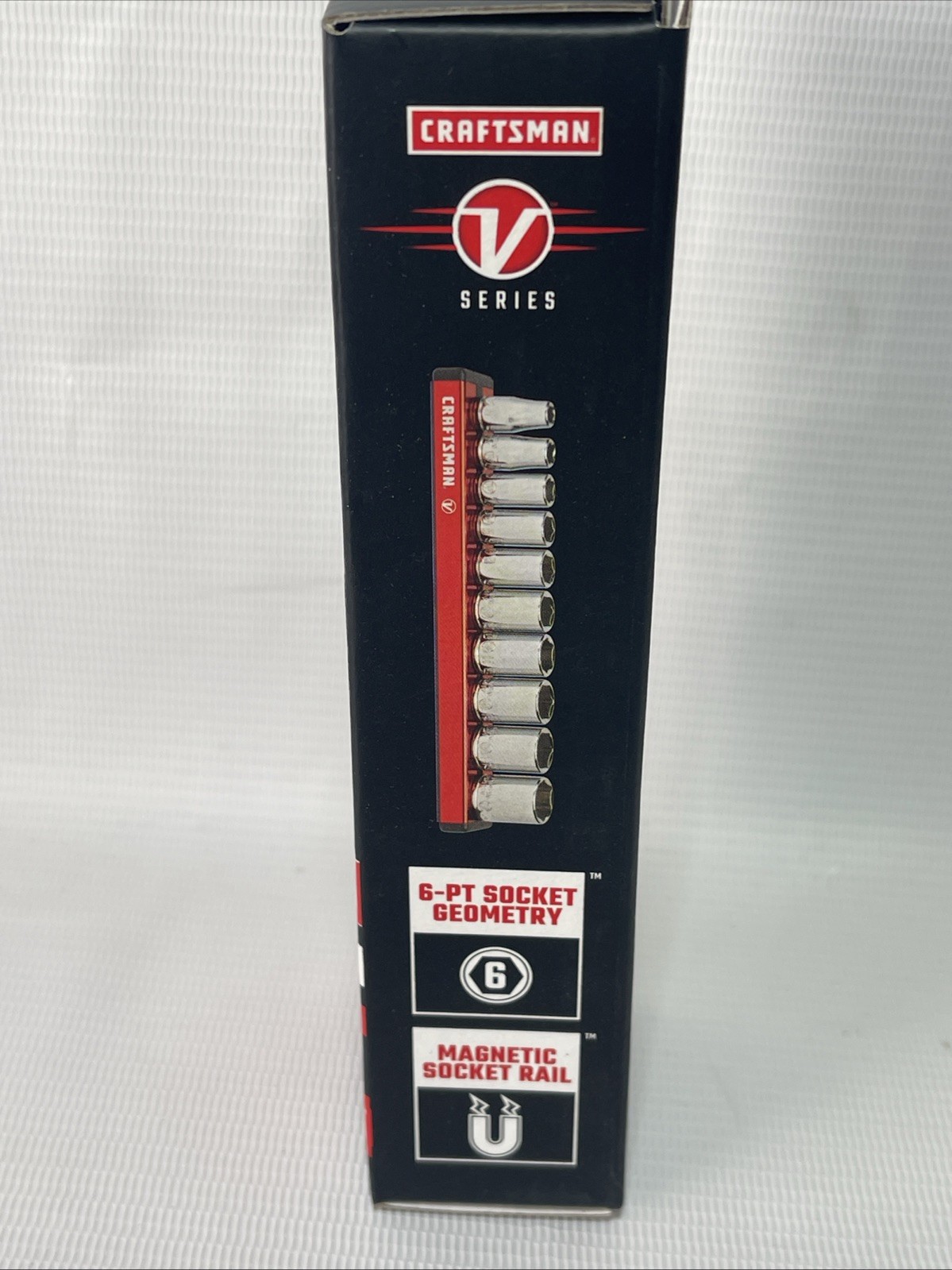 Craftsman V Series 1/4″ Dr. 6 Pt Metric Socket Set- Magnetic Rail CMMT17500V