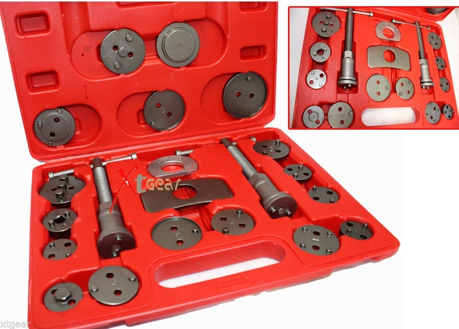 DISC BRAKE CALIPER PISTON REWIND WIND BACK TOOL KIT CAR TRUCK 22 PCS KIT #90378