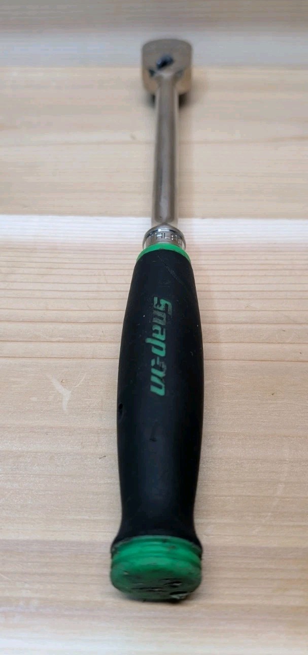 Snap-On Tools FHL80 3/8″ Dr Soft Grip Long Handle Ratchet Green