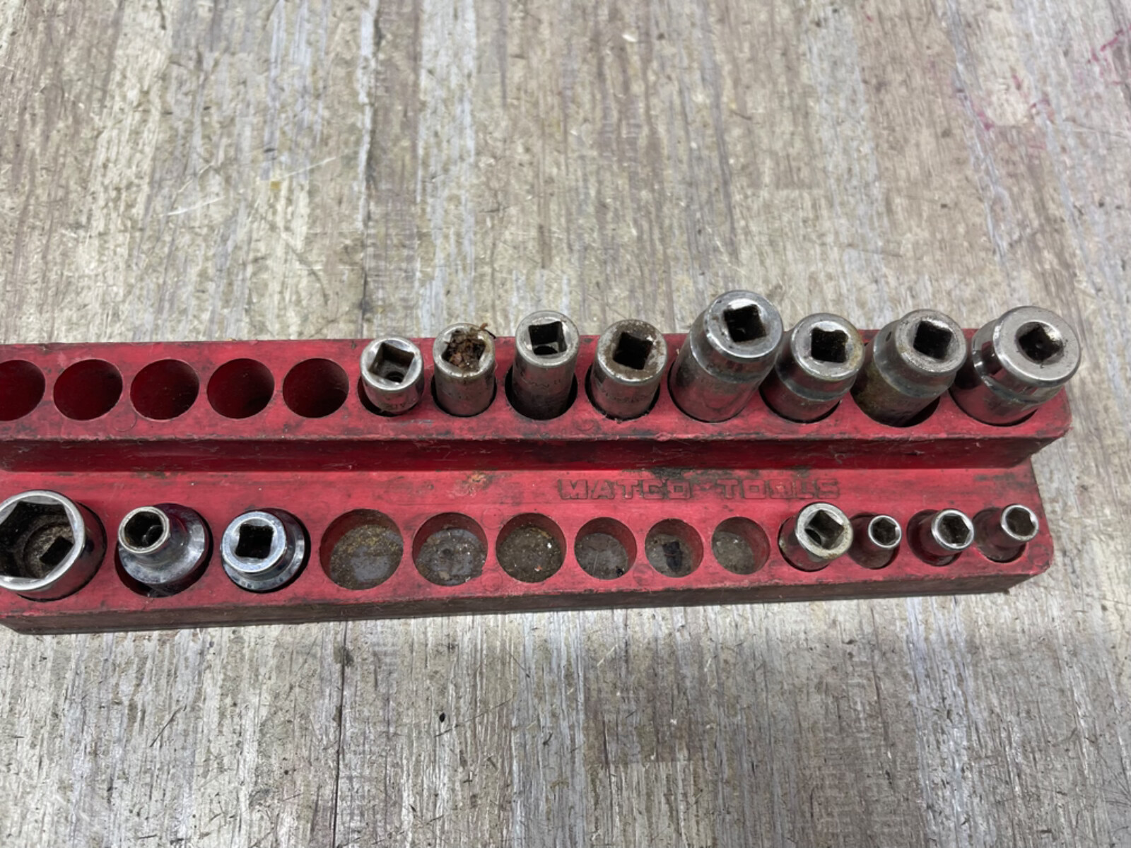 LOT OF 15 PCS Matco Tools Metric Deep Socket W/ 4PC EXTRA IN THR TRAY
