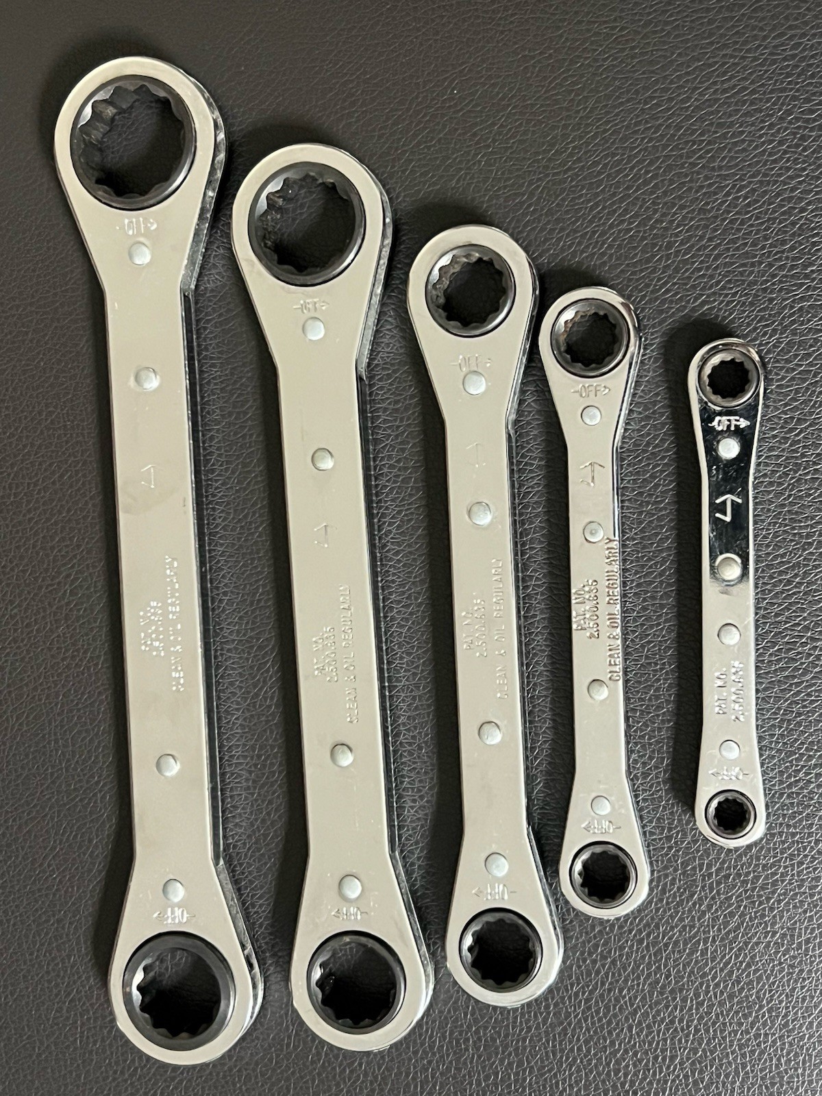 CRAFTSMAN 42160 5-Piece Flat Ratcheting Box End Set ( 10 Sizes in 5 Wrenches )